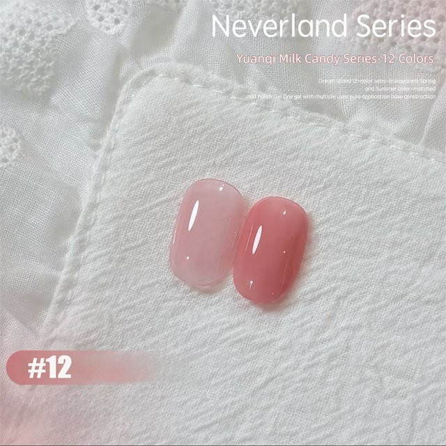 MIANEL Gel-Nagellack-Set, Blau Rot Candy Party Nude, Glänzend - Bild 1