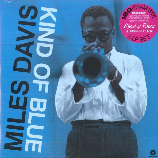 Miles Davis Kind Of Blue LP Schallplatte WaxTime Jazz White Blue Mono & Stereo Version 2024 - Bild 1