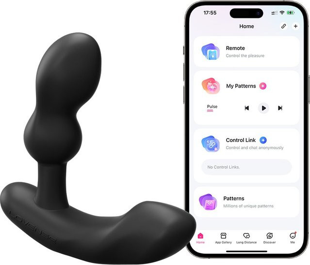 Lovinse Analvibrator Edge 2 in Schwarz mit App-Steuerung - Bild 1