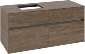 V&B Waschtischunterschrank Collaro in Arizona Oak mit Waschtisch links, B/T/H: 120 x 54,8 x 50 cm - Bild 1