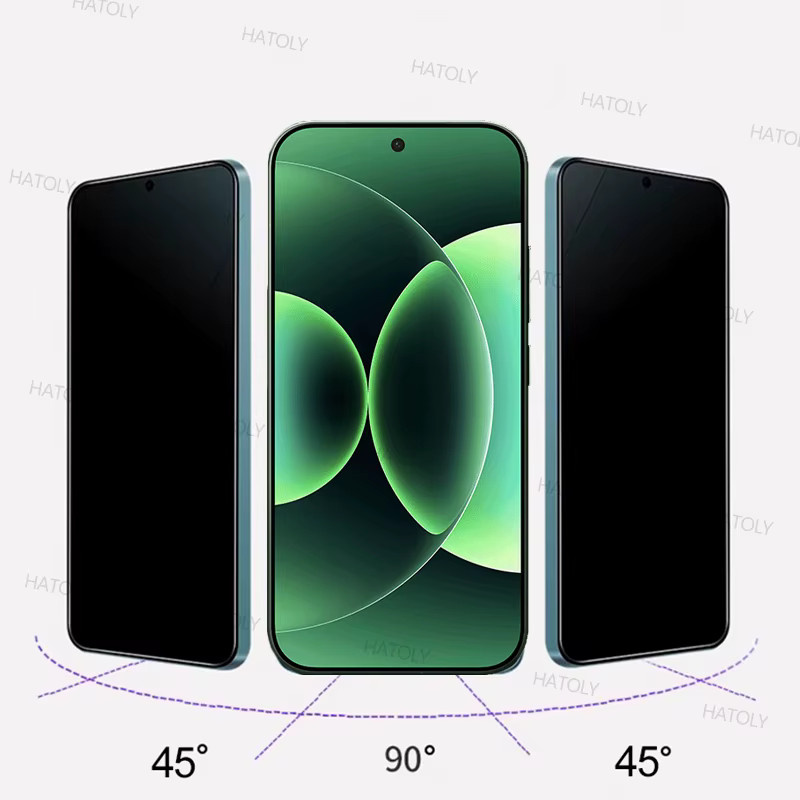 2/4er Set Privatsphäre Schutzfolie aus gehärtetem Glas für Xiaomi 17 Pro und Xiaomi 17 Pro Max Anti-Spy Display Schutzfolie - Bild 2