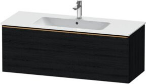 Duravit Waschtischunterschrank D-Neo wandhängend in Schwarz und Weiß, B: 121 cm, T: 46,2 cm, H: 44 cm - Bild 1