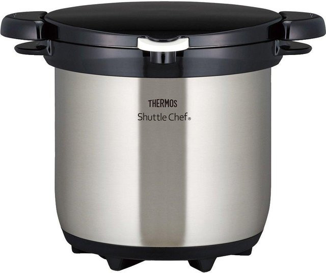 WMF Shuttle Chef Thermos Vakuum-Isolierkocher aus Edelstahl in Grau, 4,5 l - Bild 1