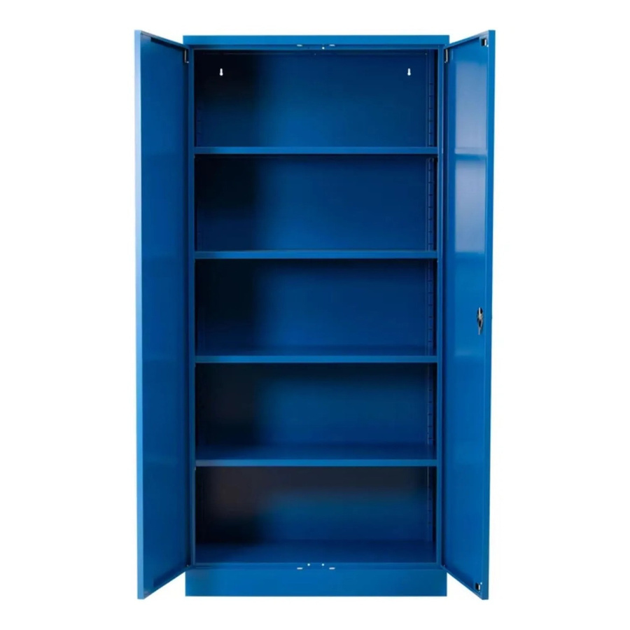 PROREGAL Stahlschrank Bee mit 6 verstellbaren Fachböden und Scharniertüren in Blau, H x B x T: 195 x 92 x 42 cm - Bild 2