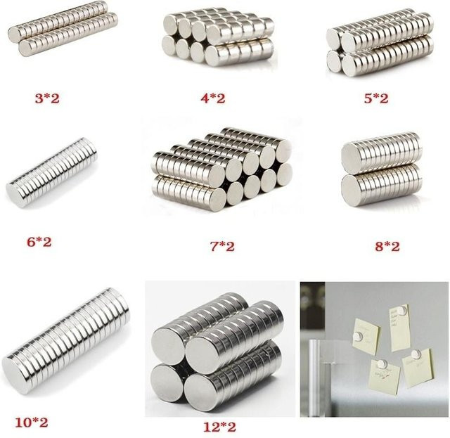 Xiaolang N50 Neodym-Ringmagnet Set aus Seltenerd-Permanentmagneten, Farbe: Silber, Durchmesser: 5 mm, Höhe: 2 mm, 20 Stück - Bild 1