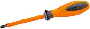 Klein Tools VDE Schraubendreher PlusMinus PH2, Farbe: Schwarz-Orange, Schlitzbreite: 6,0 mm, Schaftlänge: 100 mm - Bild 1