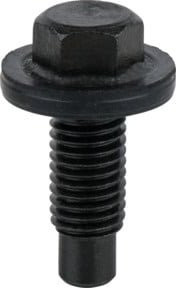 KS Tools Ölablassschraube in Schwarz, Außensechskant 15 mm, M12x1,75, 25er-Pack - Bild 1