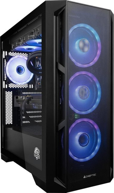 ONE GAMING Gaming PC IR073 in Schwarz und Silber mit Intel Core i7-14700KF, RX 9060 XT, 32GB RAM, 1 TB NVMe SSD und Wi-Fi - Bild 1