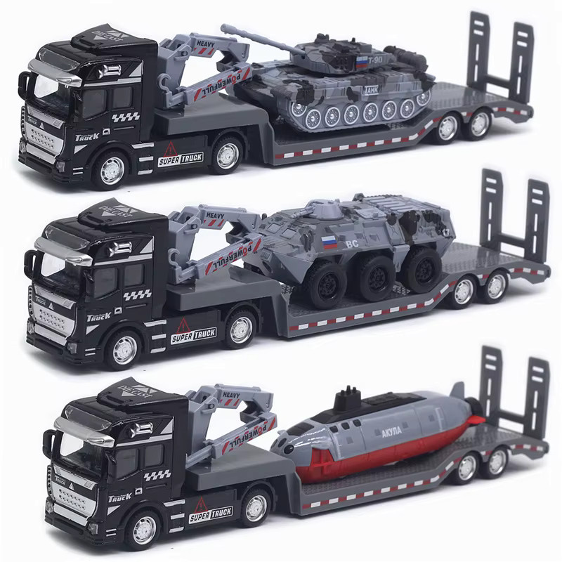 MINI AUTO Militär Flachbett Transport Fahrzeug, 1:50, Metall, Modellauto - Bild 2