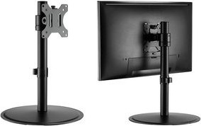 Logilink Monitorhalterung für Curved-Monitore, neigbar, Schwarz, Bildschirmgröße: 43,2-81,3 cm (17-32 Zoll), VESA 100x100 mm, Modell BP0110 - Bild 1
