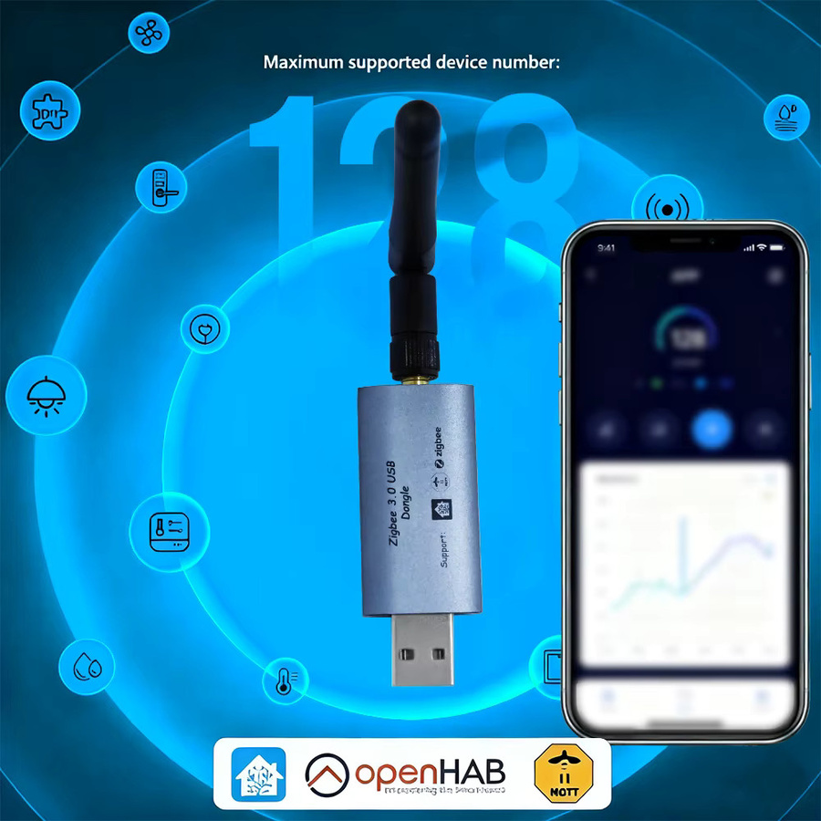 Timethinker Dongle-E USB Zigbee 3.0 Gateway Universal Hub für Home Assistant und Zigbee2MQTT - Bild 4