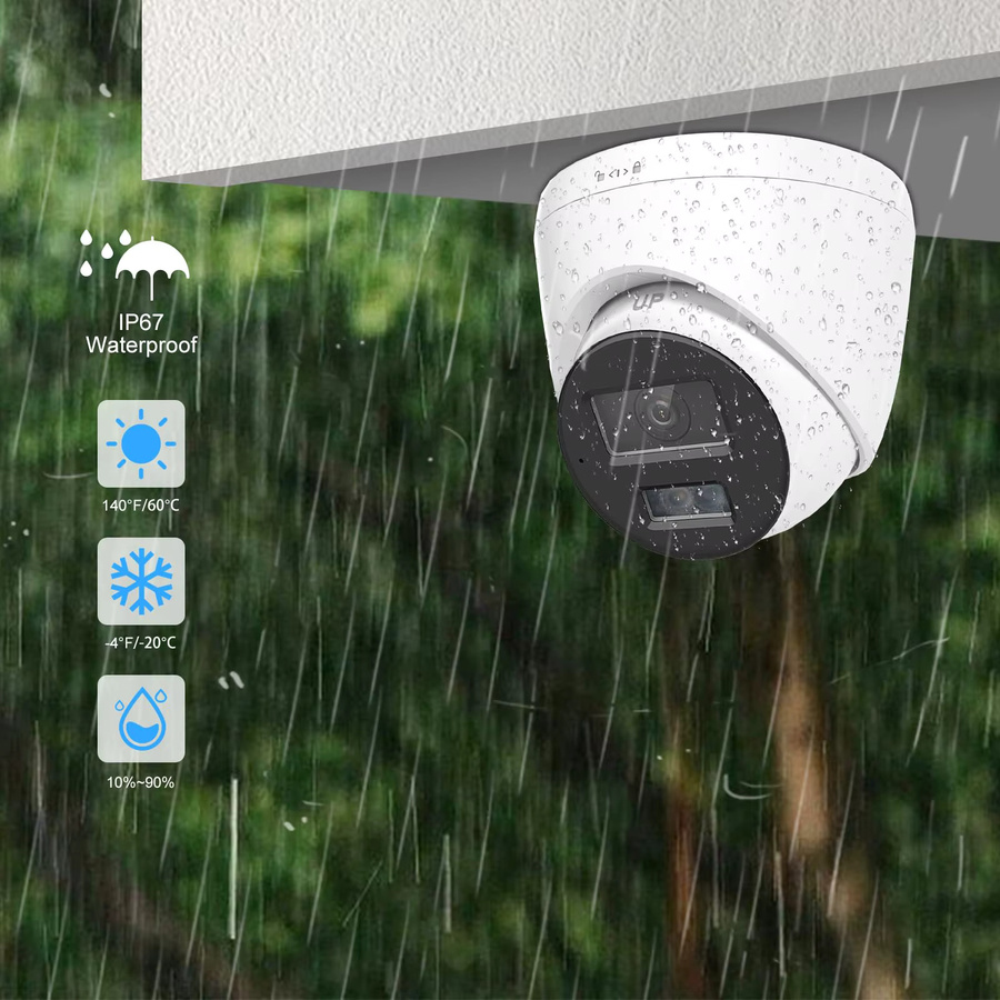 Anpviz 8MP Smart Dual-Light POE IP Kamera Outdoor ColorVU CCTV Videoüberwachung IP67 Weiß - Bild 3