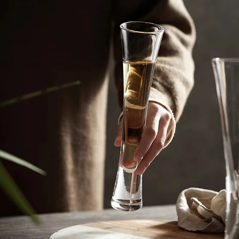 LOULONG Champagnergläser Flöten aus Glas in Transparent - Bild 5
