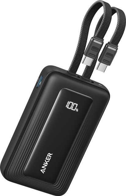 Anker Zolo Externer Akku mit 10000mAh, 35W, QC + PD, 1 x USB-A und 2 x USB-C, Schwarz A1680H12 - Bild 1