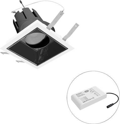 EVN LED-Deckenstrahler F03R09SM3830L38D in Weiß, quadratisch und verstellbar - Bild 1