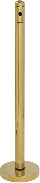 Securit Aschenbecher in Gold mit Standfuß und Sockel, B/H/T: 25 x 105 x 4,8 cm - Bild 1