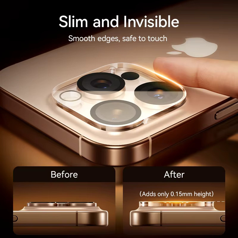 2er-Set HD Objektiv-Schutzglas für iPhone 17 Air in Transparent - Bild 4