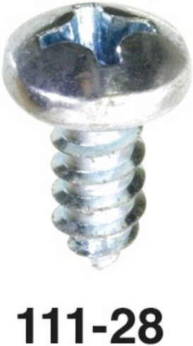 Hazet 111-28 Blechschrauben aus Metall, galvanisiert, silber - Bild 1