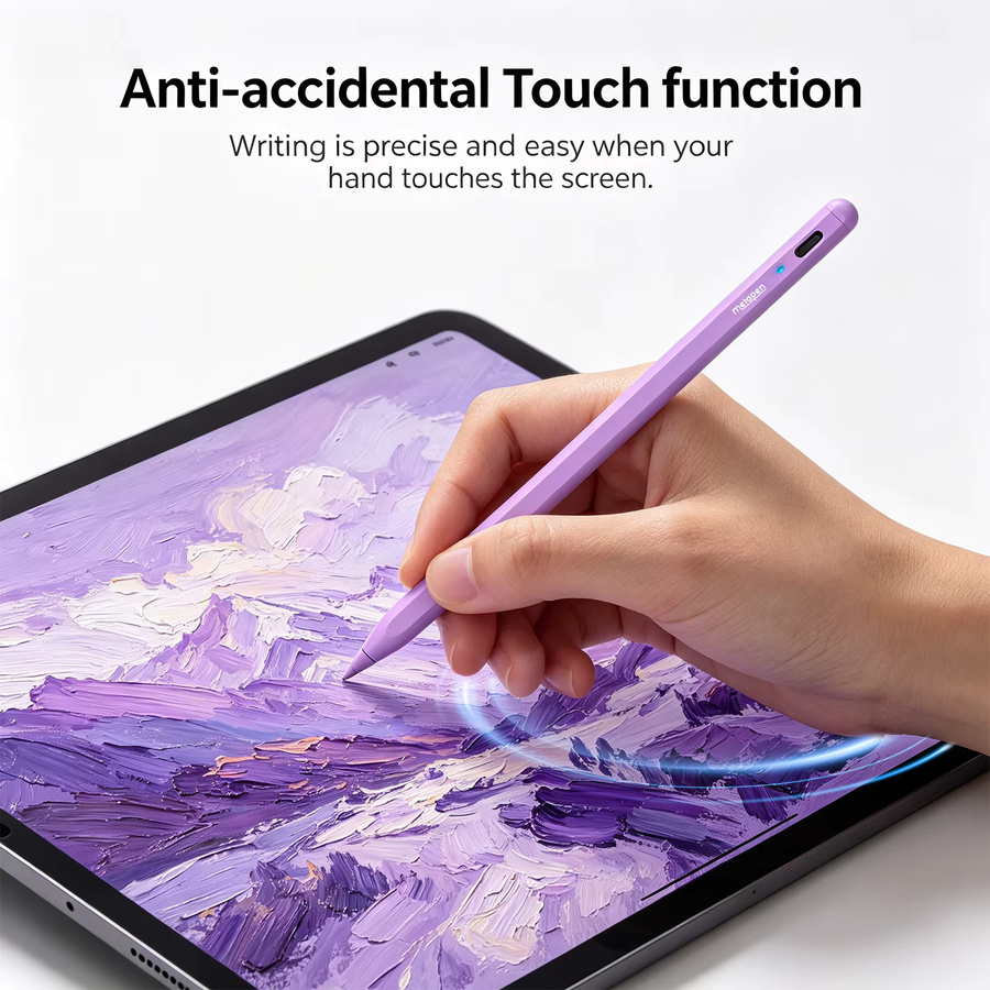 MetaPen Stylus-Stift in Lila für Apple iPad Pro, Air und Mini mit 0,1 mm Pixel-Präzision - Bild 3
