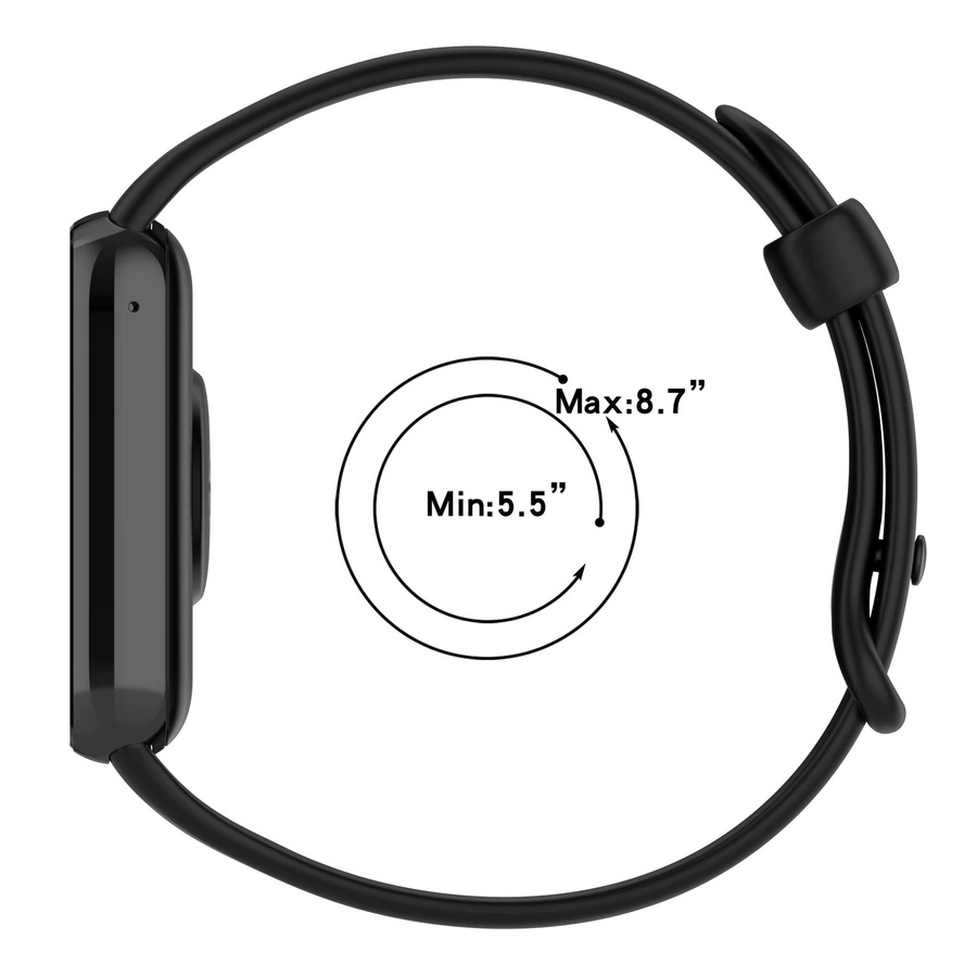 Xiaomi Uhrenarmband Silikon, Schwarz - Bild 4