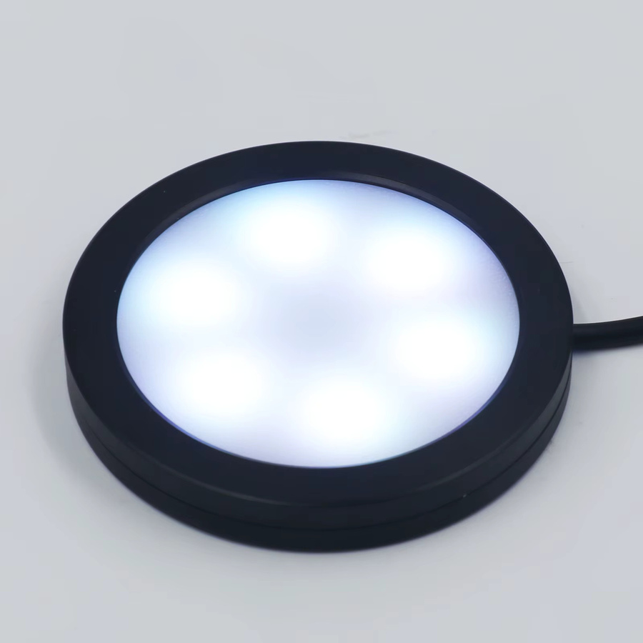 KISUFU RGB Unterschrankleuchte mit Fernbedienung, selbstklebende dimmbare LED-Beleuchtung in Silber, USB-Betrieb für Küche und Möbel - Bild 7