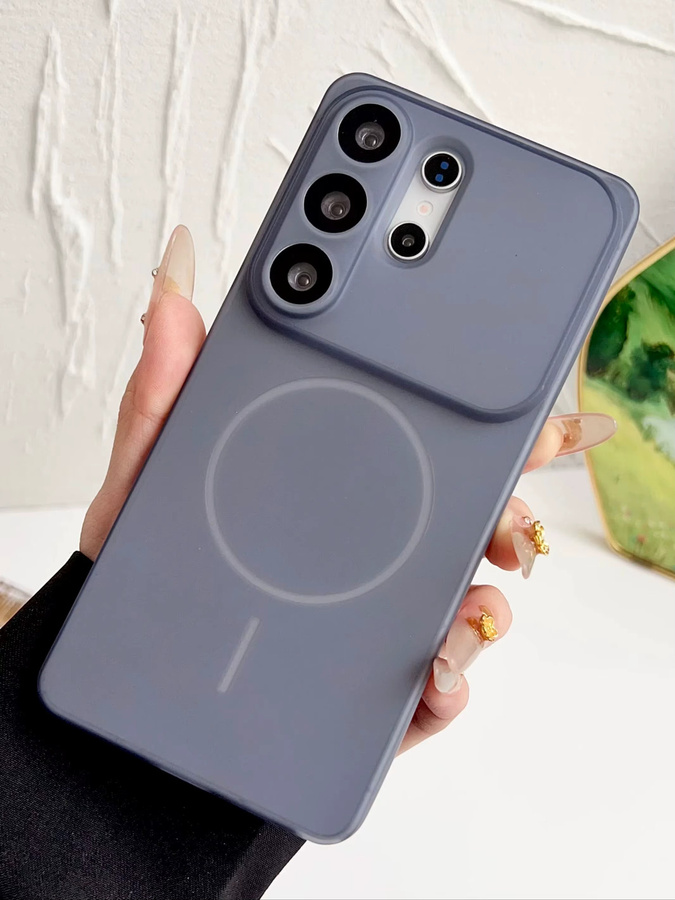 Robuste und ultradünne TPU-Schutzhülle für Samsung Galaxy S26, S25 und S24 Plus Ultra in Orange mit mattierter Oberfläche und kabelloser Ladefunktion - Bild 4
