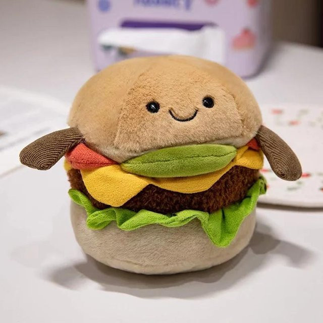 Kidsly Sandwich Hamburger Puppe Plüschtier, bunt, ab 18 Jahre - Bild 1