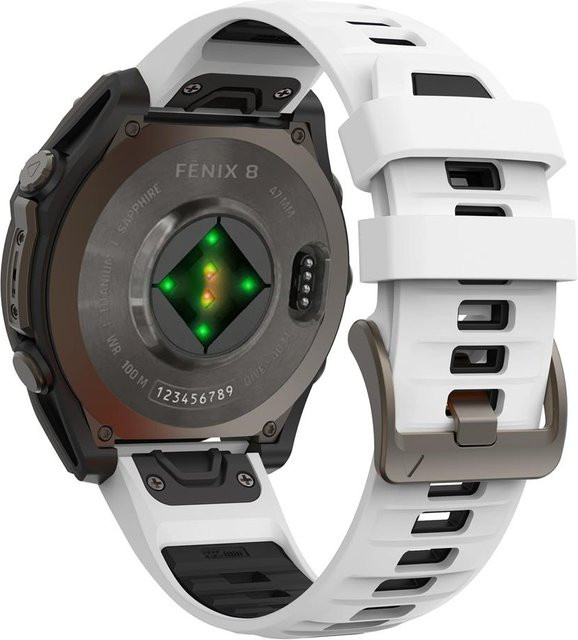 MY-CASE Uhrenarmband Silikon, 22mm, gray, Unisex - Bild 1
