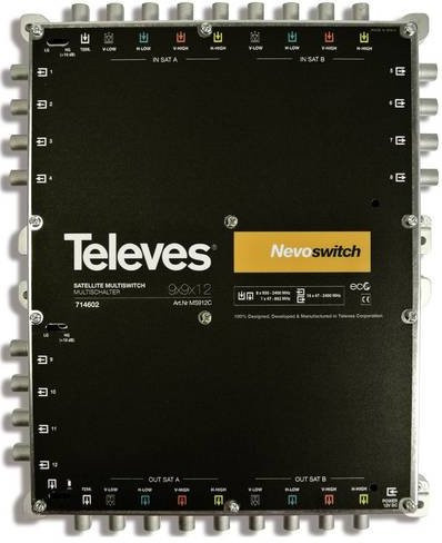 Televes MS912C SAT Multischalter in Schwarz - Bild 1
