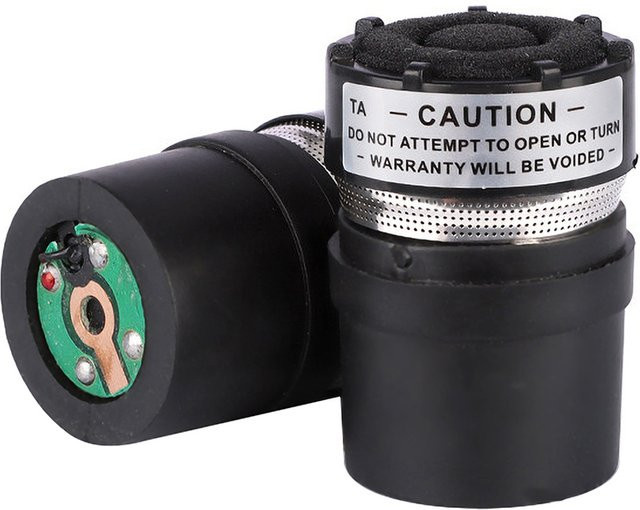 Hochwertige Mikrofonkapsel in Schwarz als Ersatzmikrofonkartusche für kabelgebundene und kabellose Mikrofone - Bild 1