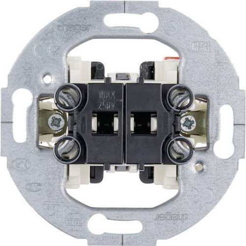 Hager Serienschalter WDE303501 Schwarz Aufputz - Bild 1
