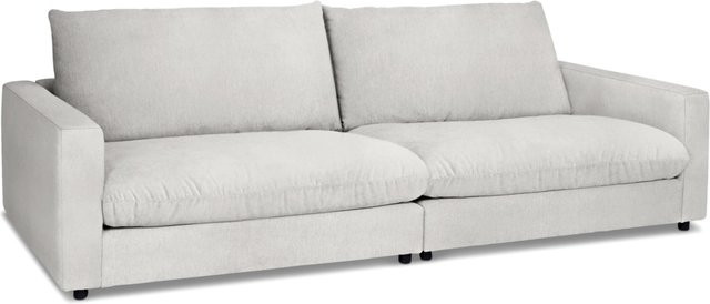 Modernes Polstersofa Sansibar Wangerooge in Beige und Weiß mit Stoffbezug und Wendefunktion, B/T/H: 268 x 127 x 84 cm - Bild 1