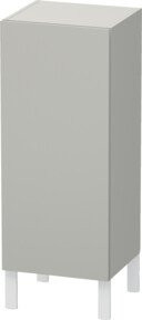 Duravit L-Cube individual Halbhochschrank in Betongrau matt mit Glastüren und Tür links - Bild 1