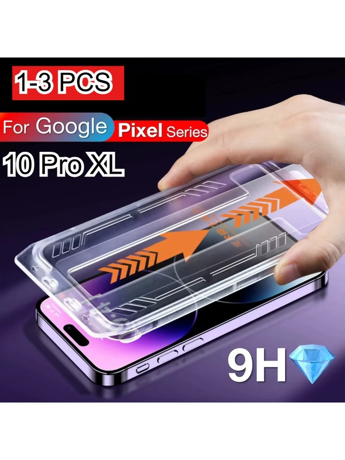 3D Gehärtetes Glas Schutzfolie für Google Pixel 10, 9 Pro XL, 8, 7 und 6a Pro mit One-Click Clean Quick Installation, Transparent, 9H HD - Bild 5