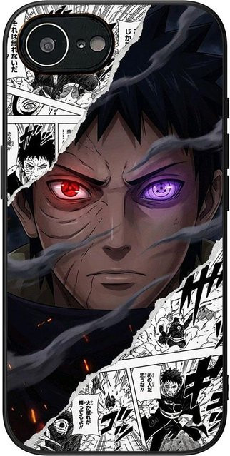 Motorola Handyhülle mit Naruto Itachi Tobi Uchiha Obito Design für Moto Edge 70 60 Fusion NEO Pro G Stylus G56 G96 G52 G04 G05 G64 G71 in Grau - Bild 1