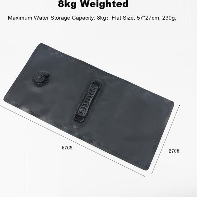 LYguoduan Outdoor Wassersack aus PVC zur stabilen Fixierung von Sonnenschirmen, Schwarz, 8 kg - Bild 1