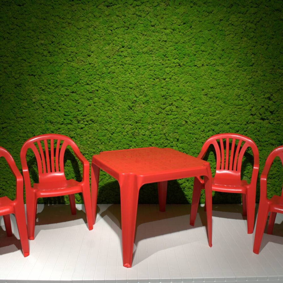 ProGarden Kindermöbel-Set aus Kunststoff in Rot, B/H/T: 38 x 53 x 43 cm - Bild 2