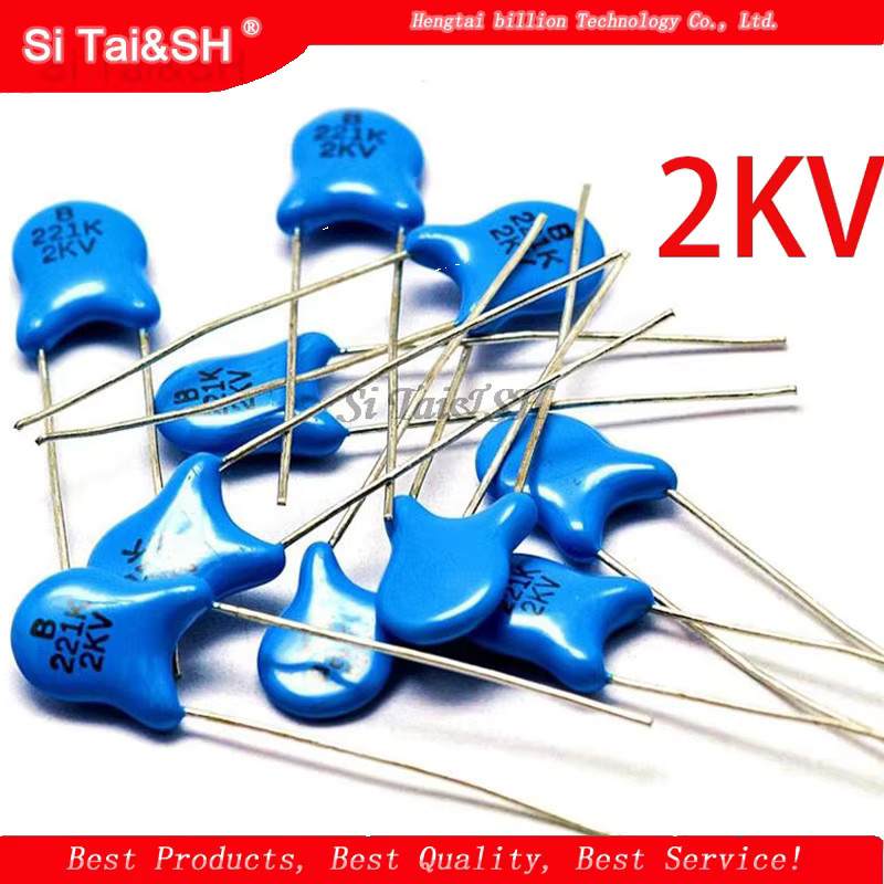 20 Stück Si Tai&SH Hochspannungs-Keramikkondensatoren 2KV in verschiedenen Kapazitäten, Blau - Bild 2