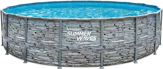 Summer Waves Elite Pool in Steingrau Durchmesser: 549 cm, Höhe: 132 cm - Bild 1