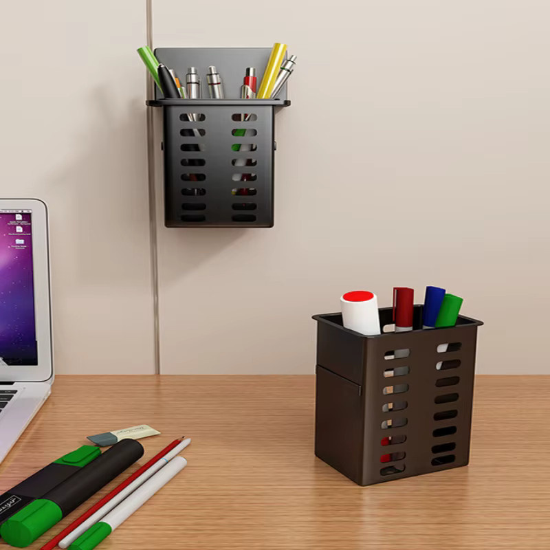Wandmontierte Abtropf-Aufbewahrungsbox von YOCITY in Schwarz für Badezimmer, Büro oder Küche - Bild 3