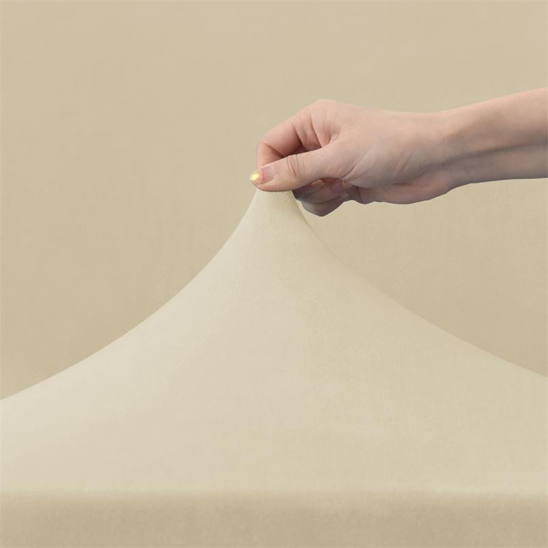 Yiran Furniture Elastische Samt-Stuhlhusse in einfarbigem Design für Esszimmerstühle - Bild 1