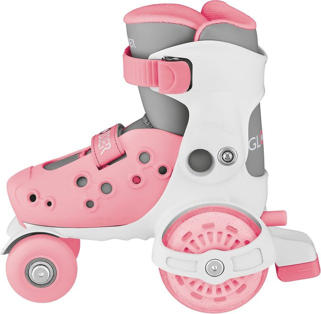 Globber Learning Skates Quad-Skates für Kinder verstellbar Gr.26-29 ABEC 9 pastellrosa - Bild 1
