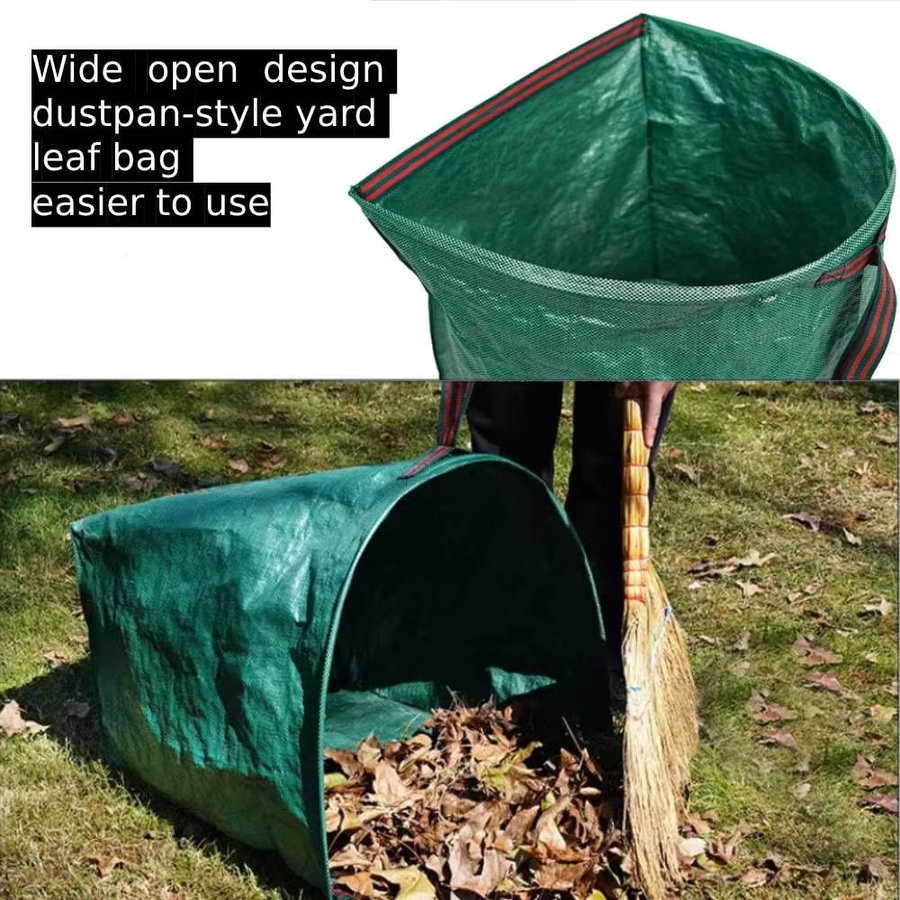 Wiederverwendbare und faltbare Rasentasche in Grün für Gartenabfälle mit 150 l, 200 l oder 270 l Volumen - Bild 5