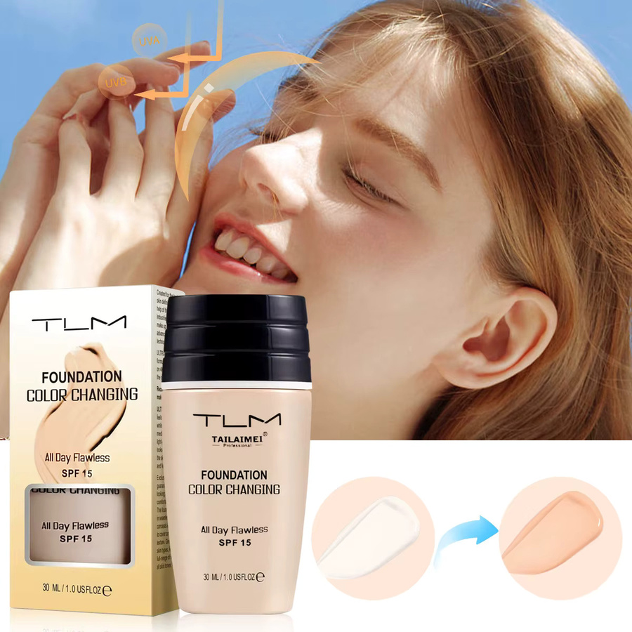 TAILAIMEI Foundation, farbwechselnde Formel, SPF15, Unisex - Bild 2