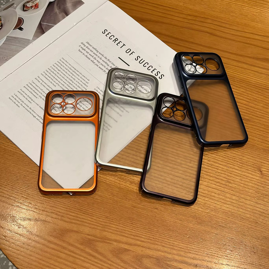 Transparente Xiaomi Poco F8Ultra und F8Pro Schutzhülle mit silbernem Rand und Luxus-Beschichtung - Bild 1
