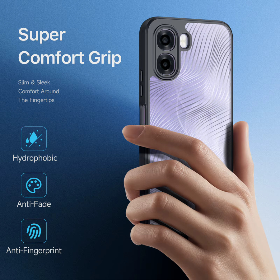 DUX DUCIS Schutzhülle für OPPO A6x, Reno15 5G und Reno15 F in Transparent mit Anti-Fingerprint-Funktion aus TPU und Acryl - Bild 3