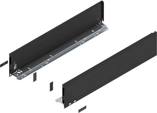 Blum Zarge Legrabox Pure Nennlänge 600 mm Carbonschwarz Matt - Bild 1