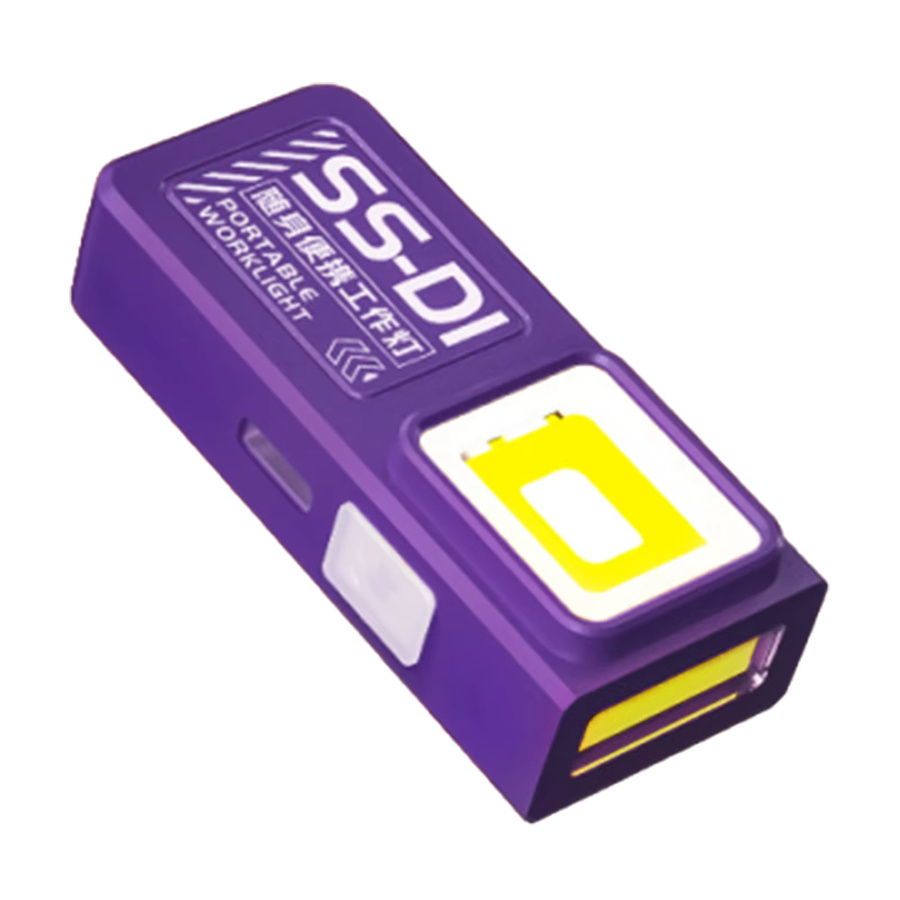 APWIKOGER Tragbare Arbeitsleuchte USB-C Wiederaufladbar, Mini-Taschenlampe für Camping und Notfälle, Schwarz - Bild 6