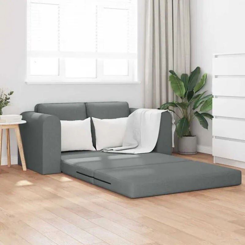 Modernes Schlafsofa Vidaxl aus Stoff in Anthrazit, B/T/H: 148 x 71 x 83 cm - Bild 1