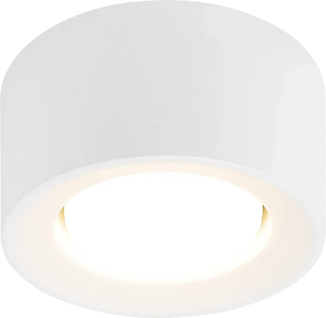 NETTLIFE LED Deckenleuchte aus Stein in Weiß, moderne runde Oberfläche für Wohnzimmer und Flur - Bild 1